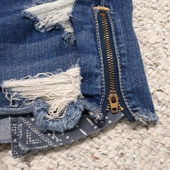 American Eagle Y2k Super High Rise Shortie Super Stretch Grunge Skater Girl 6 - Picture 2 of 5